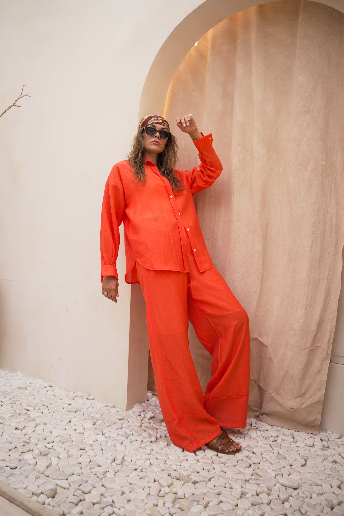 Oversized Loungewear Set - Relaxed Fit Two-Piece