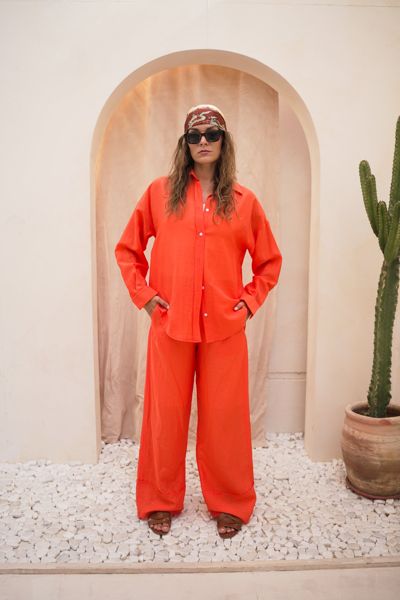 Oversized Loungewear Set - Relaxed Fit Two-Piece