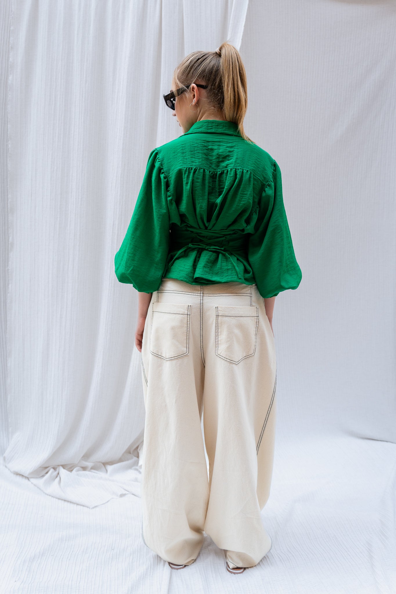 Puffy Sleeve Shirt - Feminine Silhouette with a Classic Touch