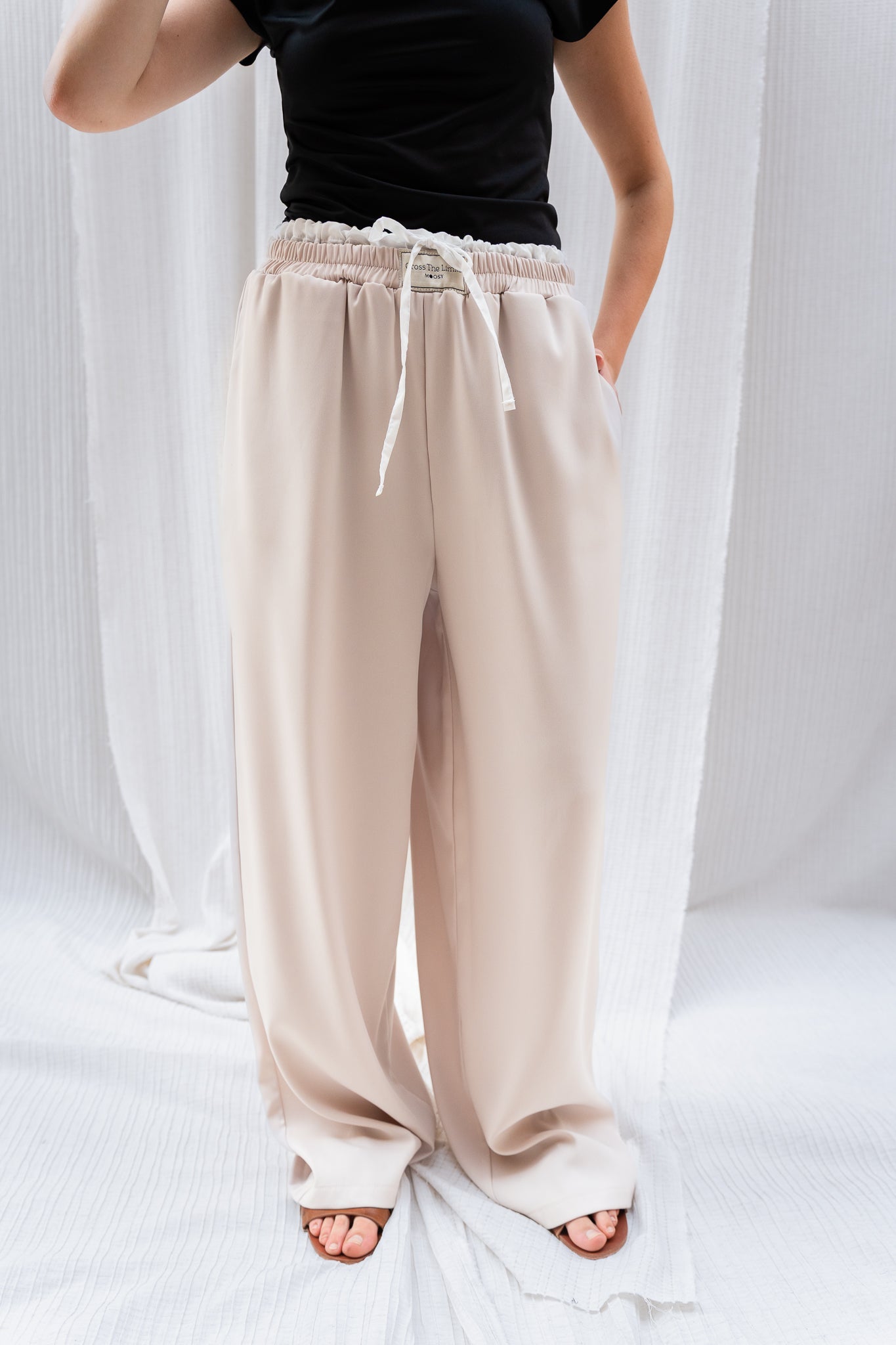 Boxer Trousers - Relaxed Fit with Double Waistband Detail