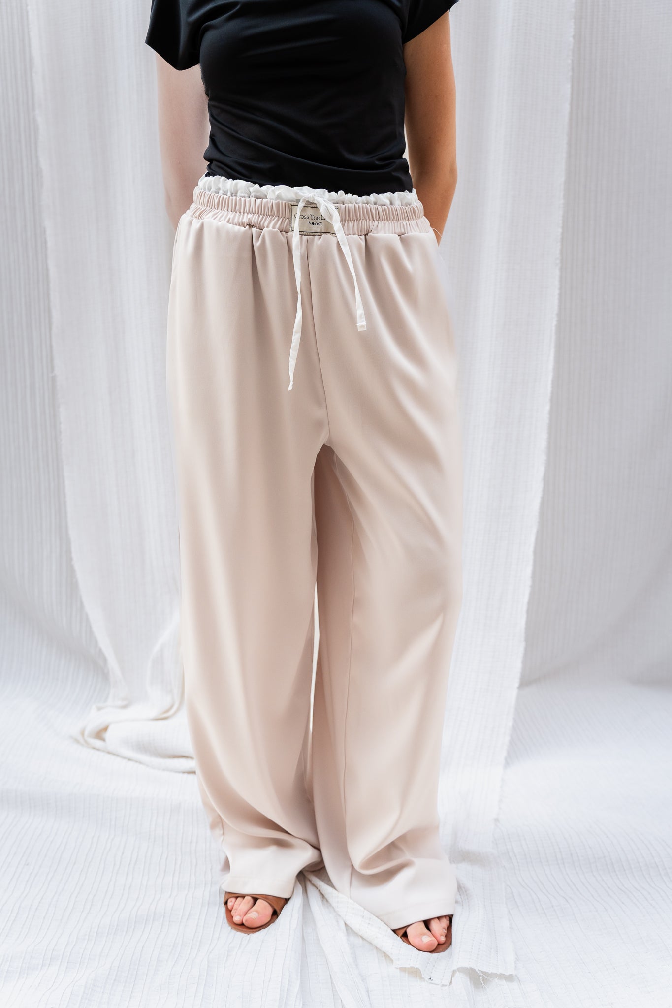 Boxer Trousers - Relaxed Fit with Double Waistband Detail