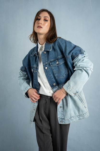 Blocked Denim Jacket