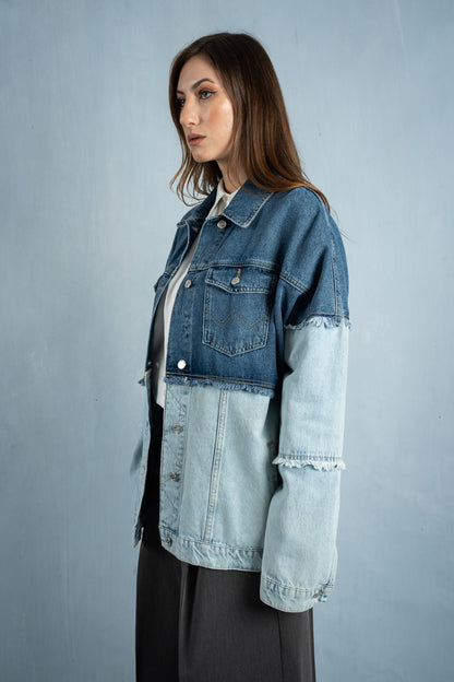 Blocked Denim Jacket