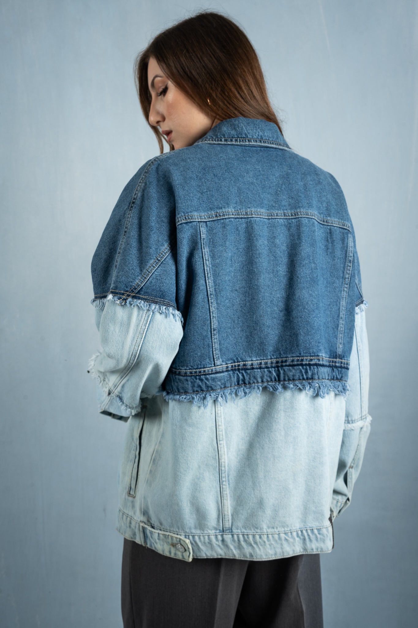 Blocked Denim Jacket