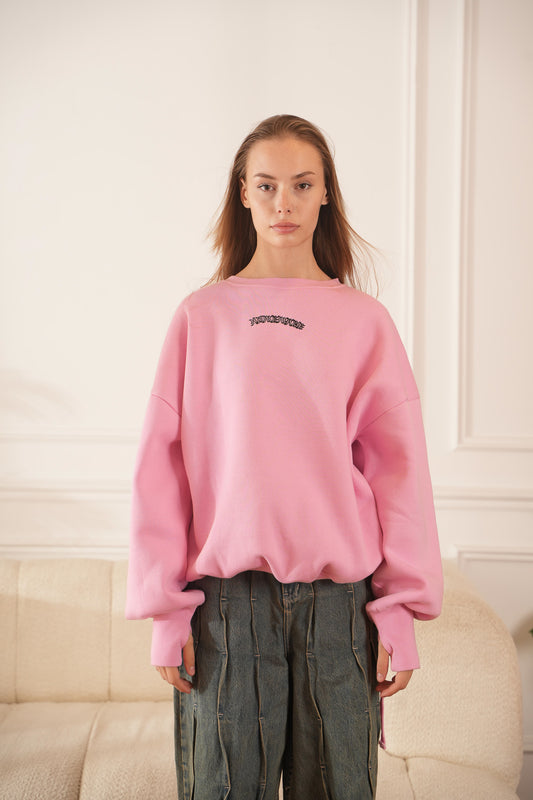 oversize sweater with back details