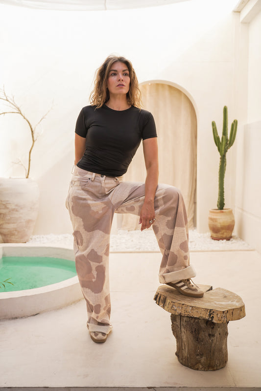 Basic Slim-Fit Tee  -  Half Sleeves & Crew Neck
