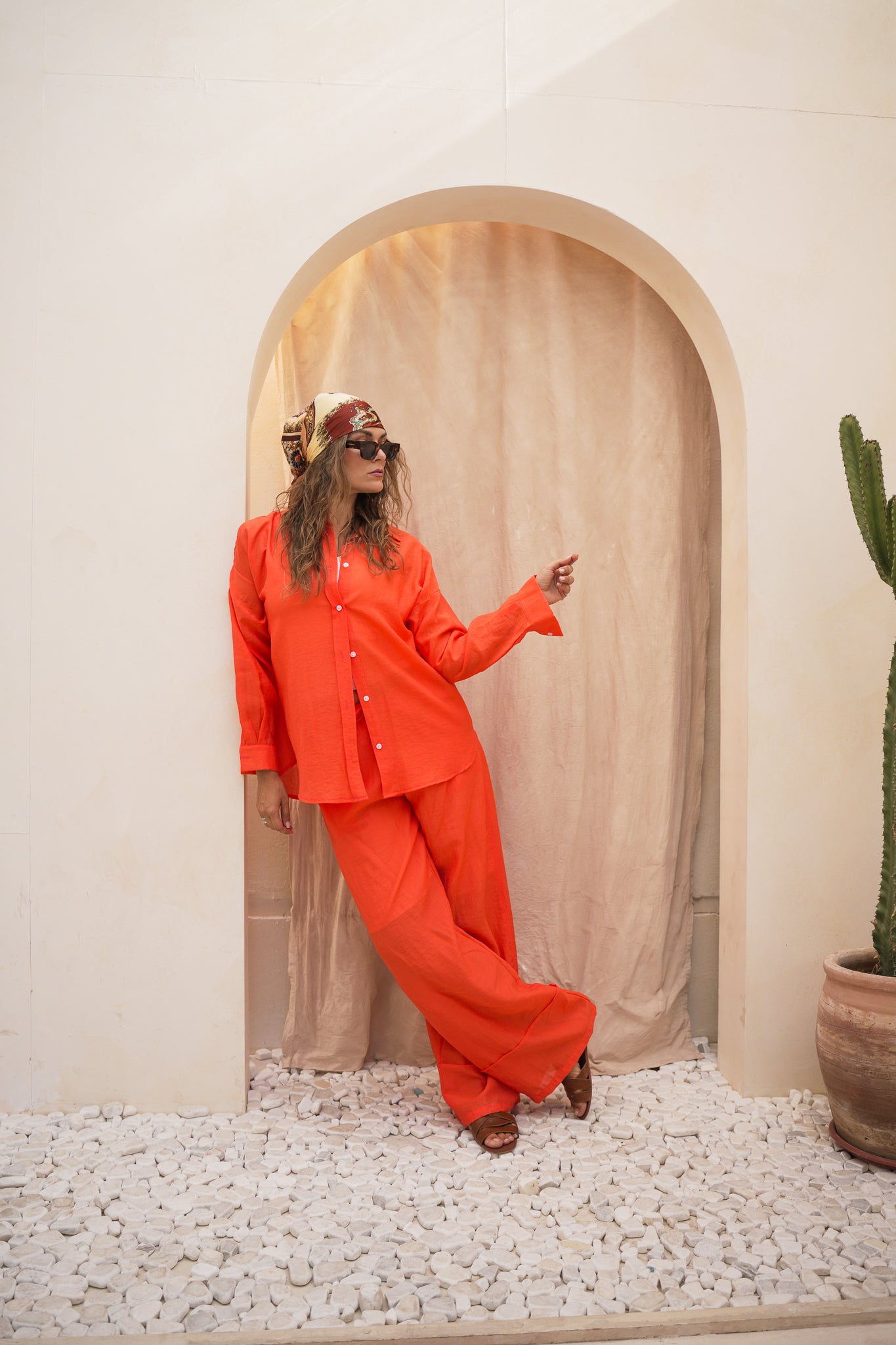 Oversized Loungewear Set  -  Relaxed Fit Two-Piece