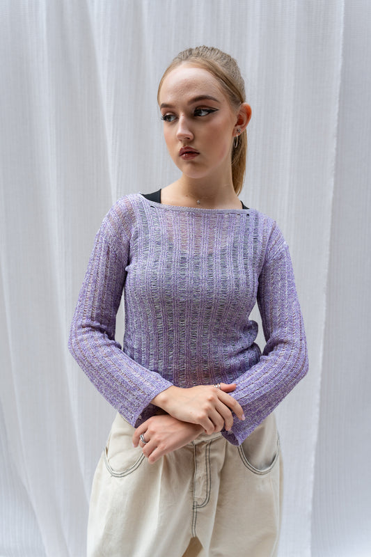 Sheer Knit Vibe Top