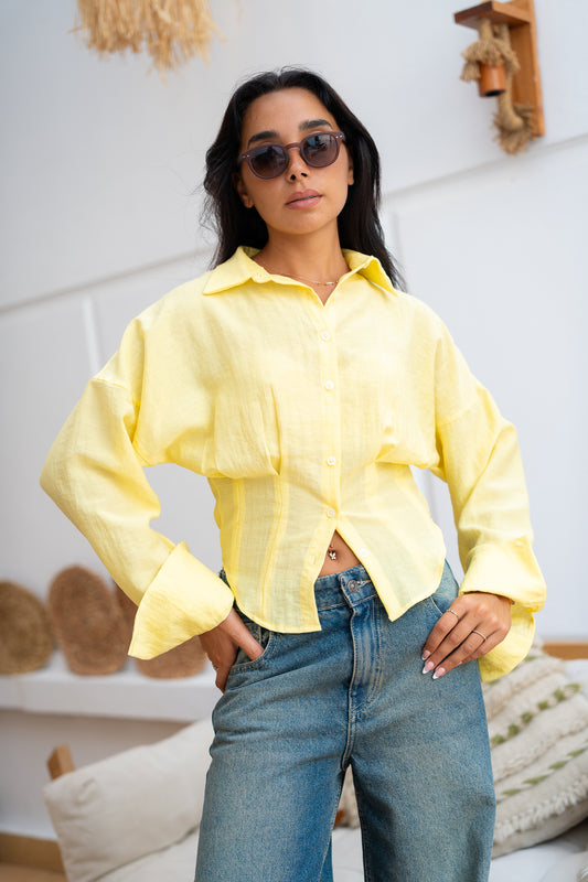 Corset Shirt  -  Structured & Stylish Silhouette