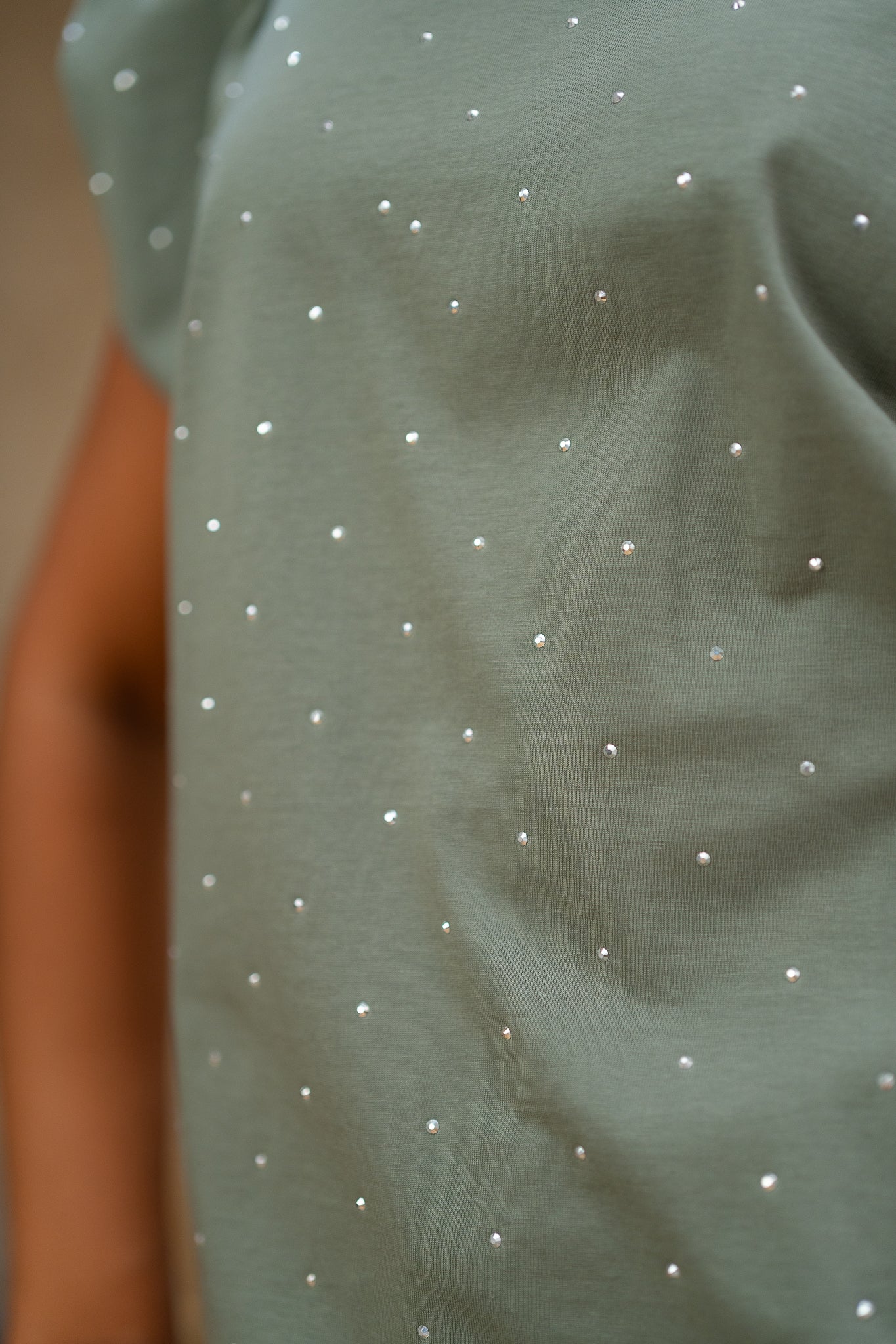 Rhinestone Padded Top  -  Sparkle & Support in Style