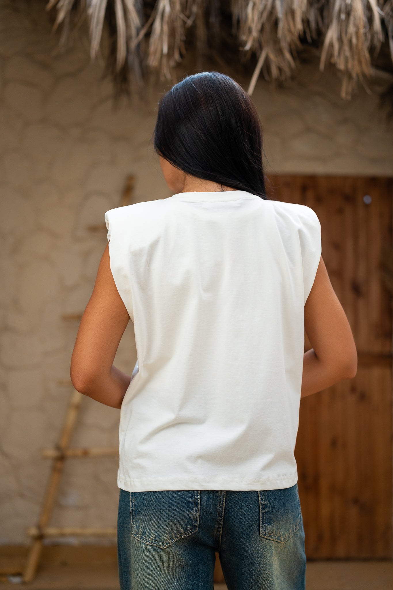 Rhinestone Padded Top  -  Sparkle & Support in Style